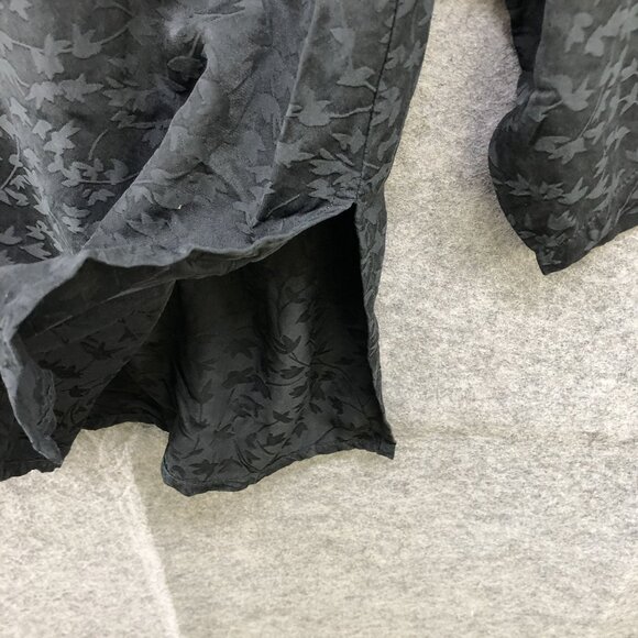 Eileen Fisher 100% Silk Top Womens S Oversized Relaxed Floral 3/4 Sleeve Tunic - Picture 6 of 9